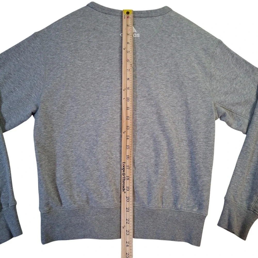 Adidas Miami Hurricanes Sweatshirt Men's XS Gray NCAA Football Crewneck Fleece